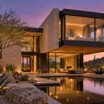 AI-generated arroyo architectural concept