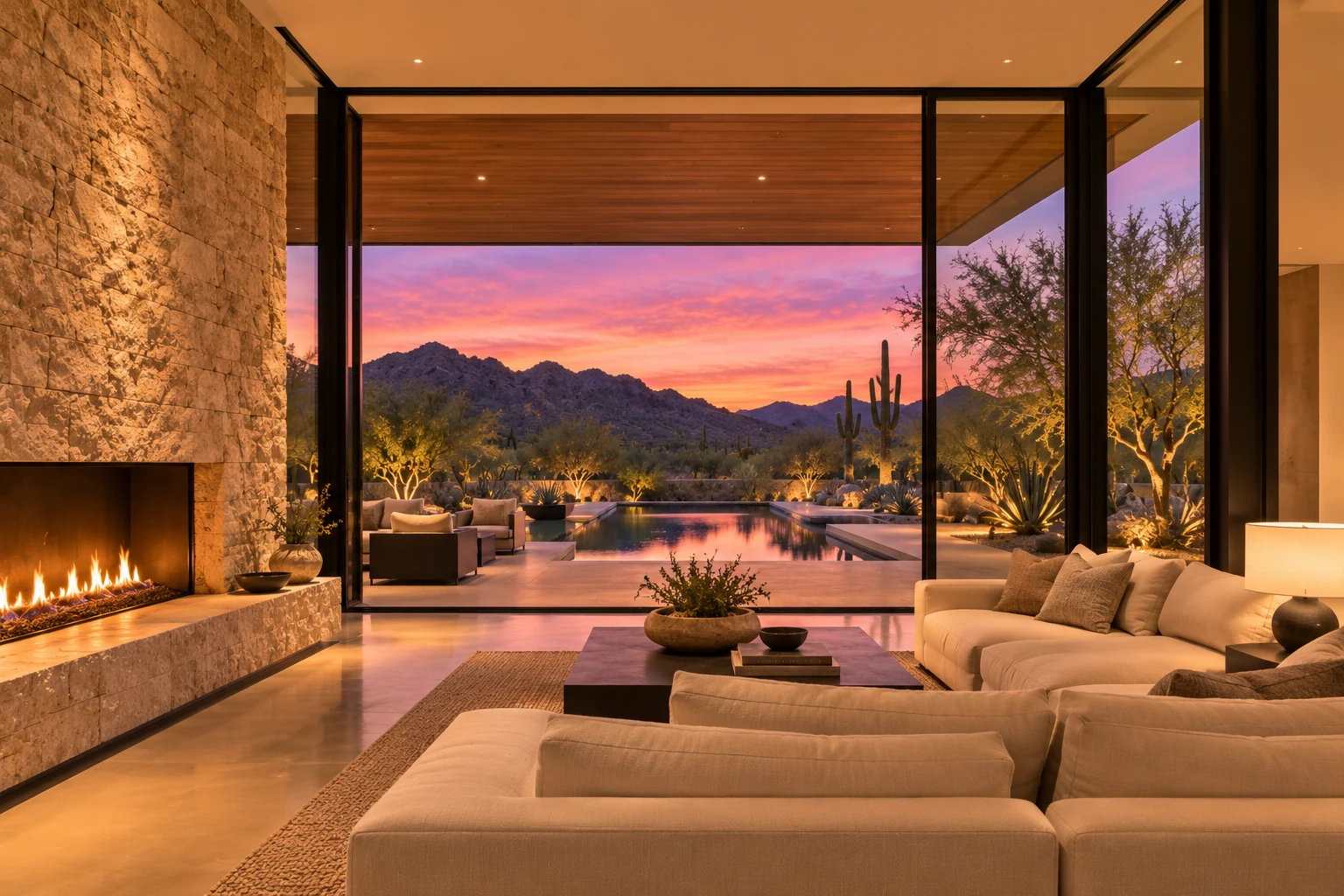 AI-generated arroyo living architectural concept