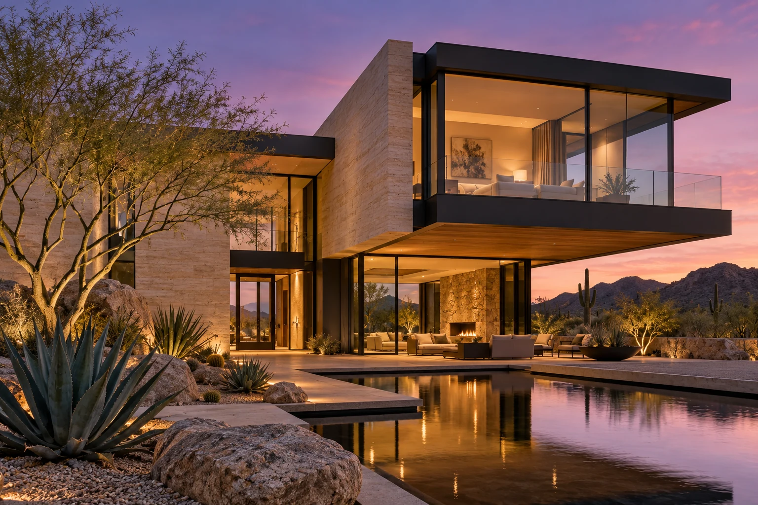 AI-generated arroyo architectural concept