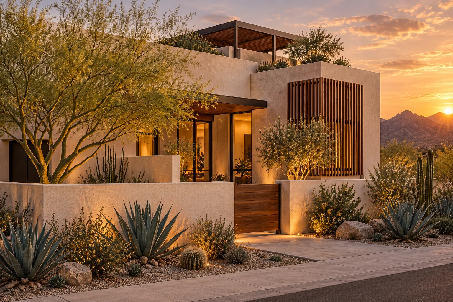 AI-generated terrace architectural concept